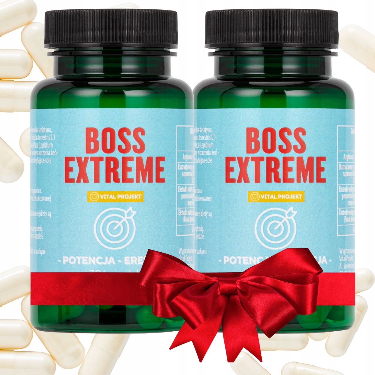 ZESTAW 2 SZT. BOSS EXTREME TABLETKI POTENCJA LIBIDO PORZĄDANIE EREKCJA POZIOM TESTOSTERON