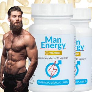 ZESTAW 2 SZT. MAN ENERGY TABLETKI NA POTENCJĘ EREKCJĘ BEZ RECEPTY KAPSUŁKI 60x