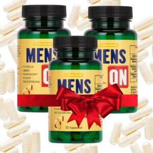ZESTAW 3 SZT MENSON TABLETKI NA DŁUGĄ EREKCJĘ SILNE LIBIDO POZIOM TESTOSTERONU WZWÓD