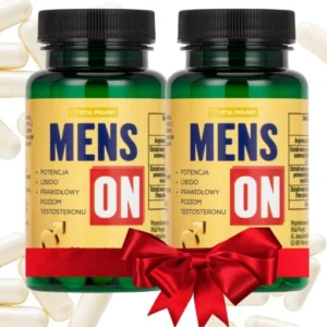 ZESTAW 2 SZT MENSON TABLETKI NA DŁUGĄ EREKCJĘ SILNE LIBIDO POZIOM TESTOSTERONU WZWÓD