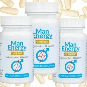 ZESTAW 3 SZT. TABLETKI NA POTENCJĘ SILNĄ EREKCJĘ POŻĄDANIE LIBIDO MAN ENERGY 90x